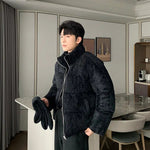 Cotton-padded Jacket with Scarf