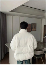 Cotton-padded Jacket with Scarf