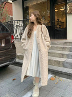 Cozy Cable Knit Fur Cardigan Sweater