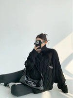 Cozy Cable Knit Quarter-Zip Sweatshirt