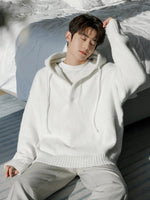 Cozy Hooded Knit Sweater