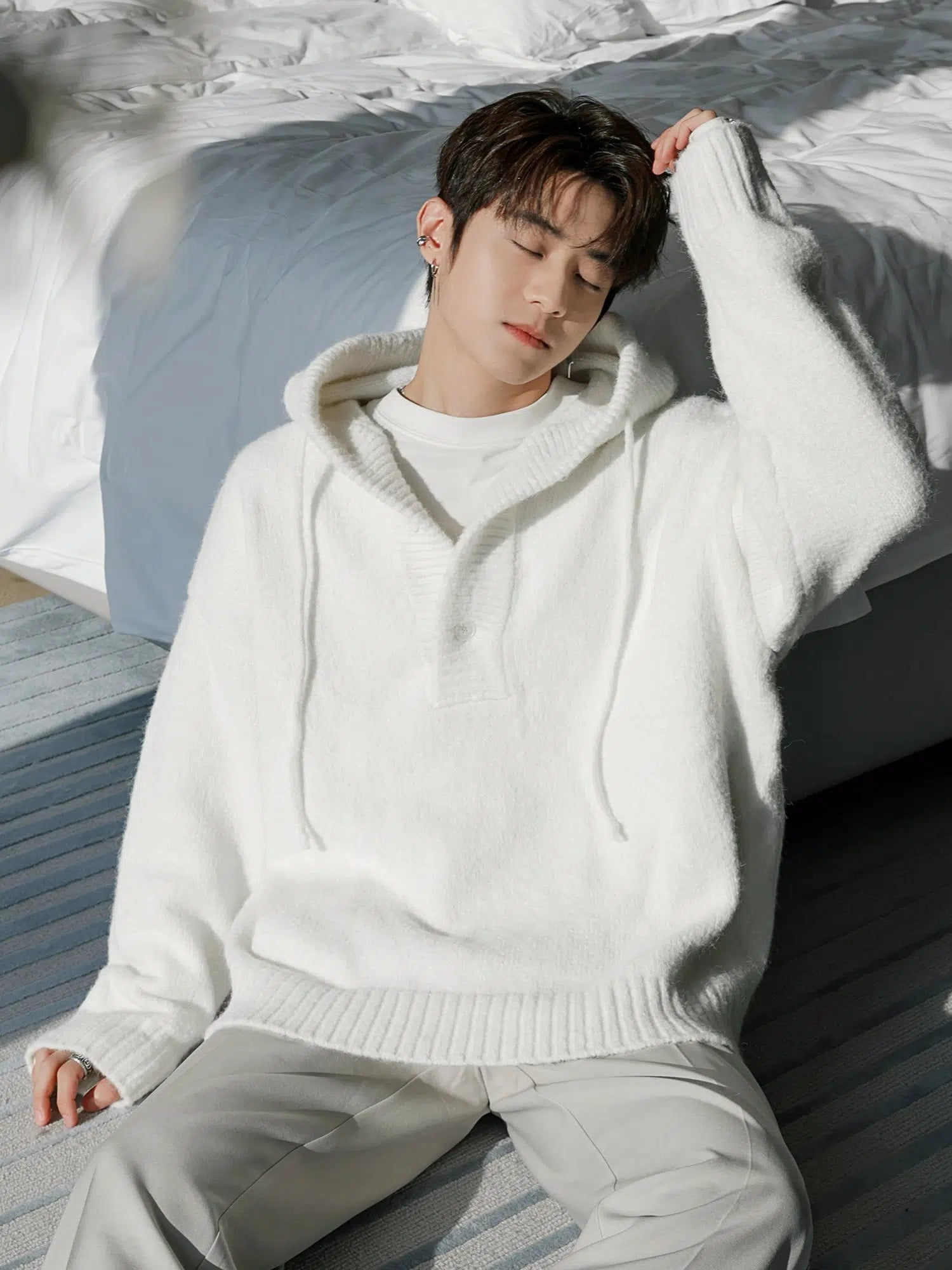 Cozy Hooded Knit Sweater