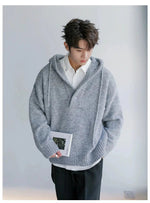 Cozy Hooded Knit Sweater