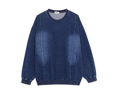 Crew Neck Denim Sweatshirt & Jeans