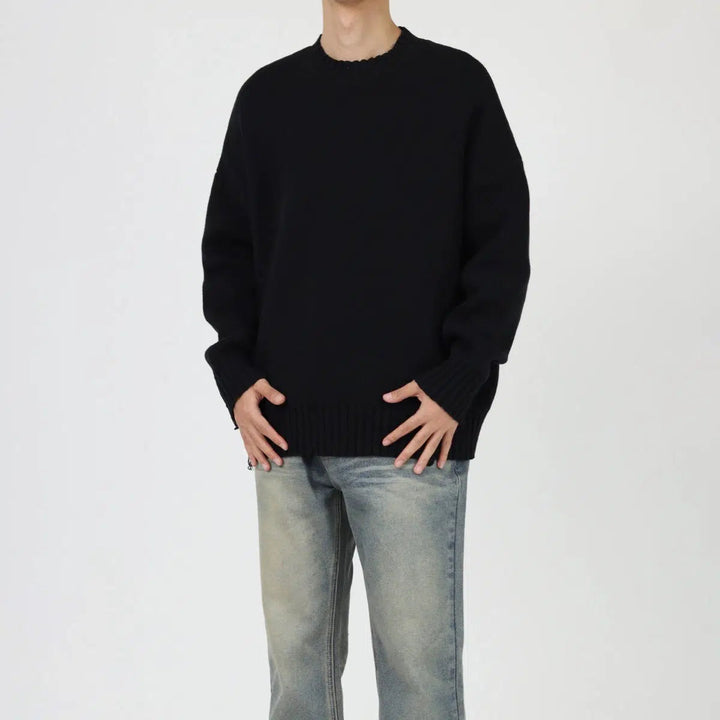 Crew Neck Knitted Sweater