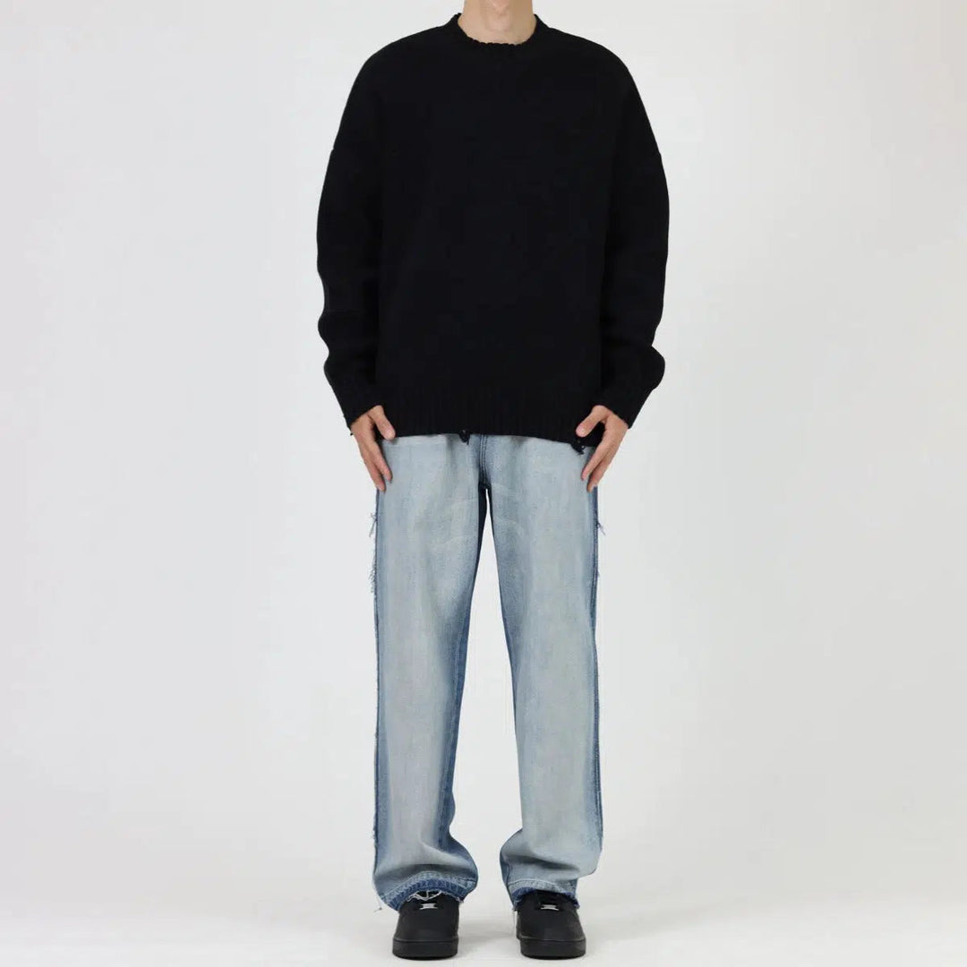 Crew Neck Knitted Sweater