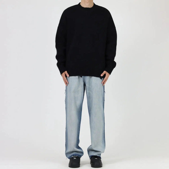 Crew Neck Knitted Sweater