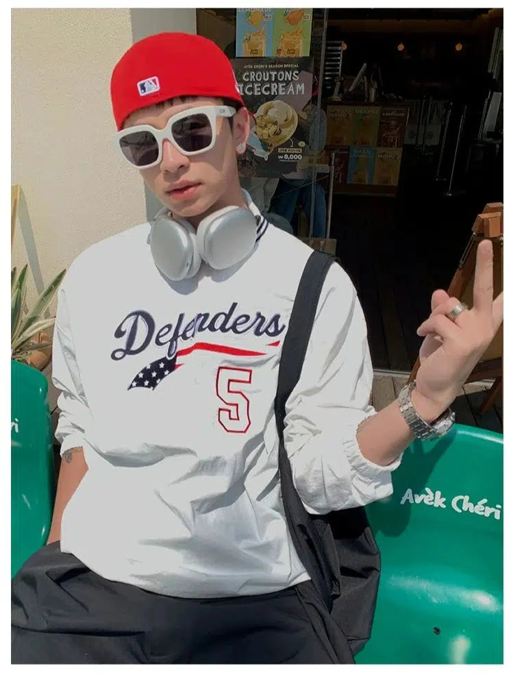 Crew Neck Printed Pullover