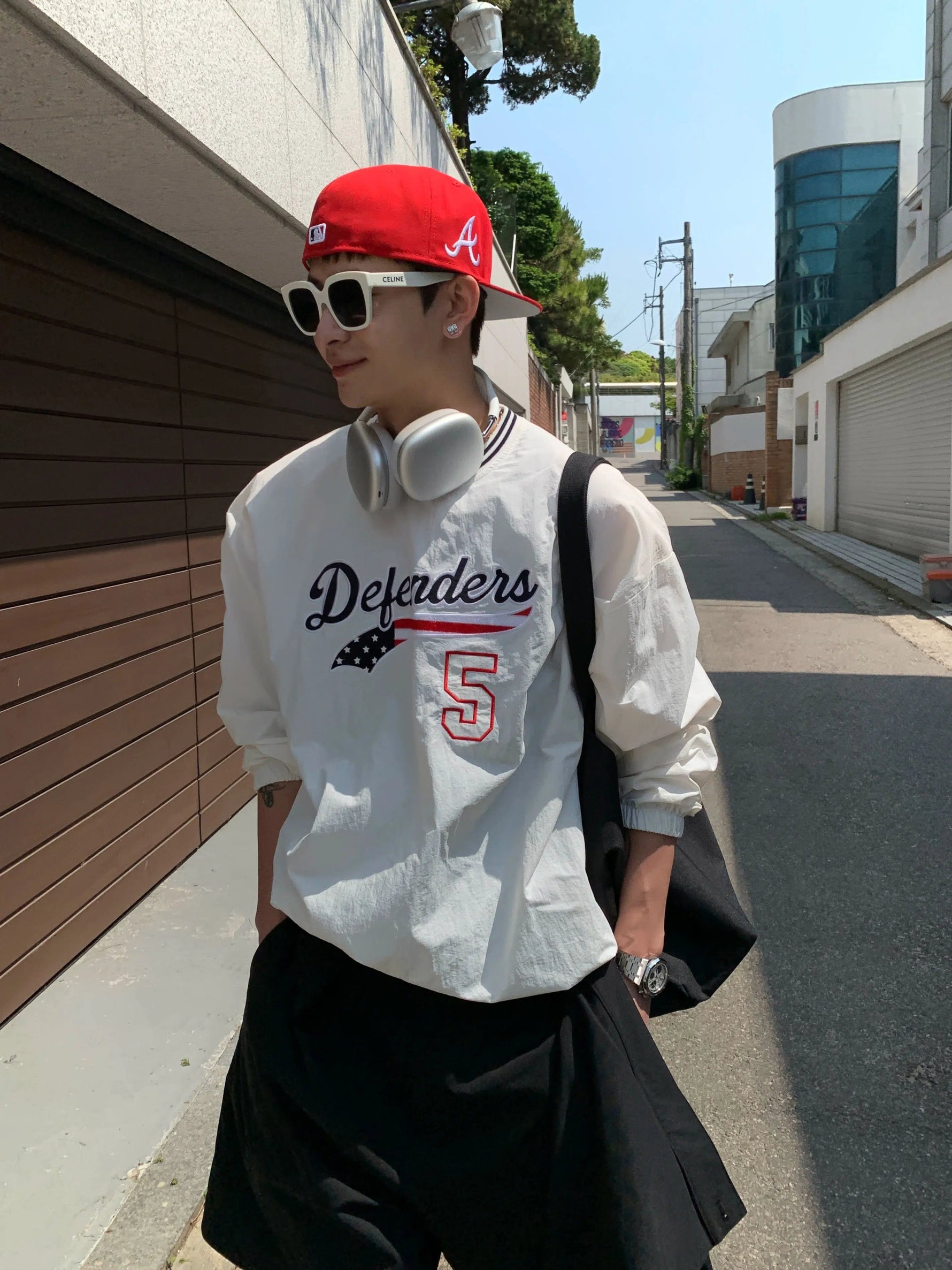 Crew Neck Printed Pullover