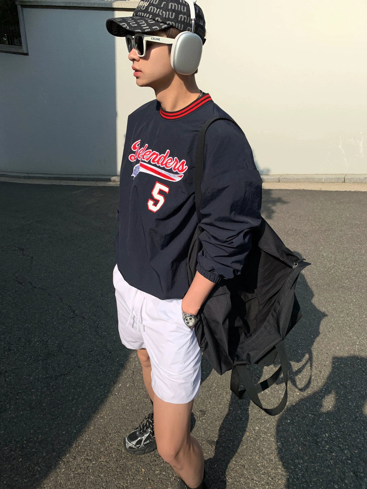 Crew Neck Printed Pullover