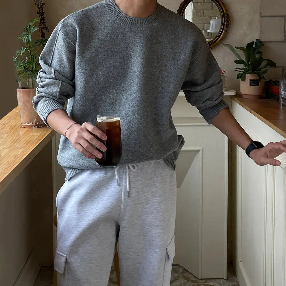 Crew Neck Pullover Sweater