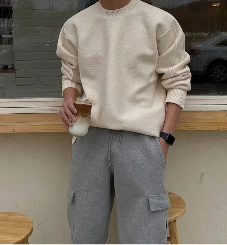 Crew Neck Pullover Sweater