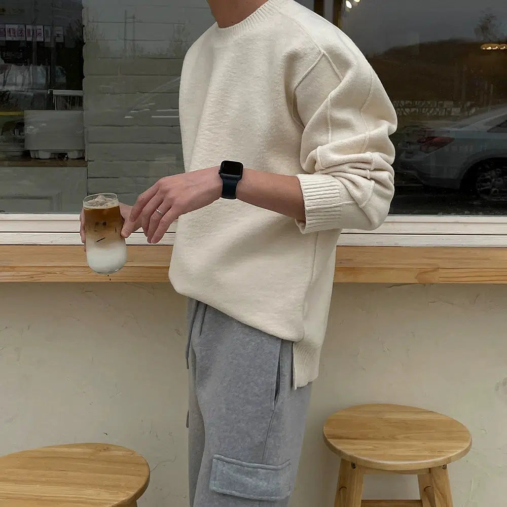 Crew Neck Pullover Sweater