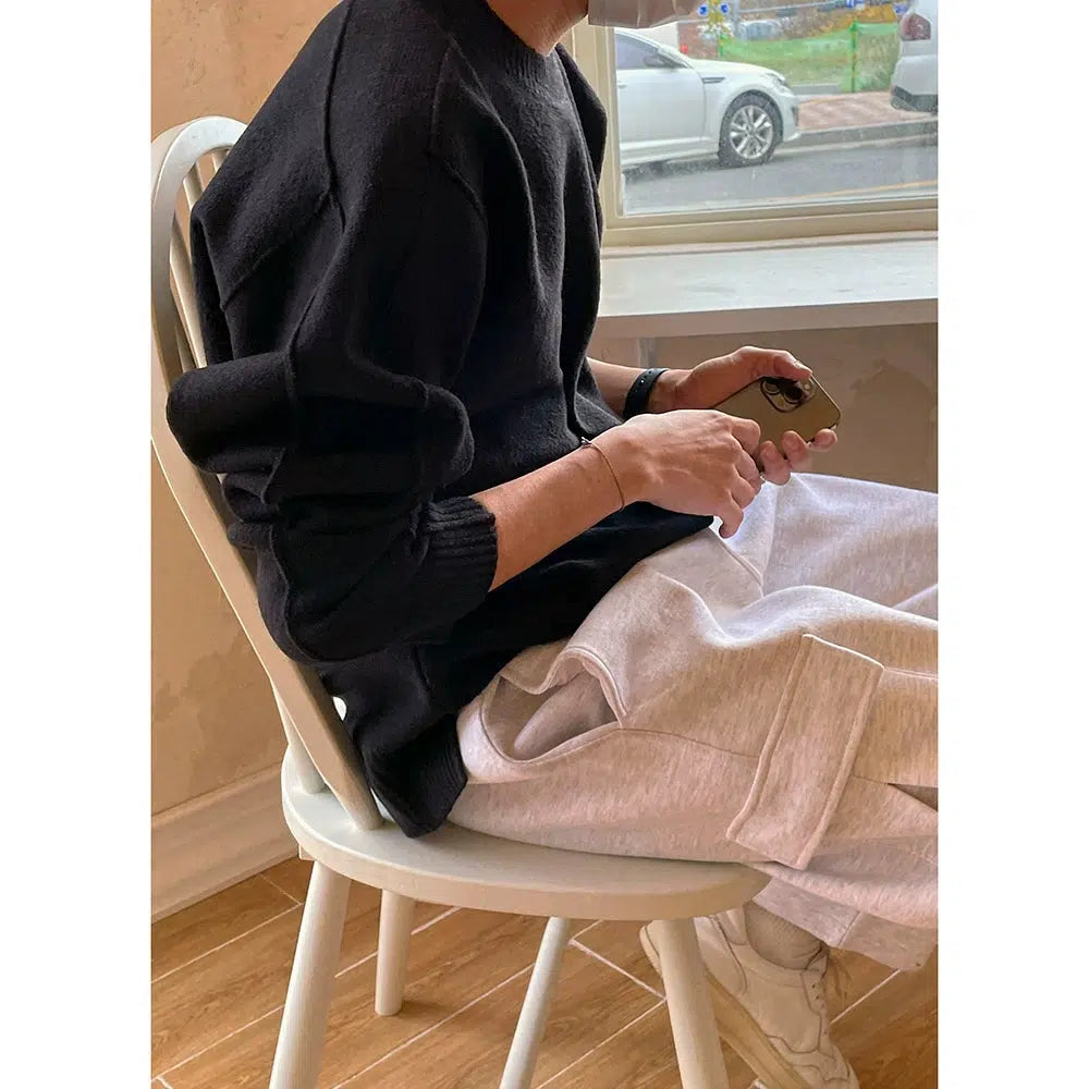 Crew Neck Pullover Sweater