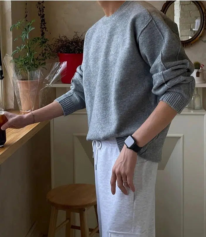 Crew Neck Pullover Sweater