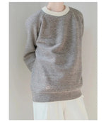 Crew Neck Striped Pullover