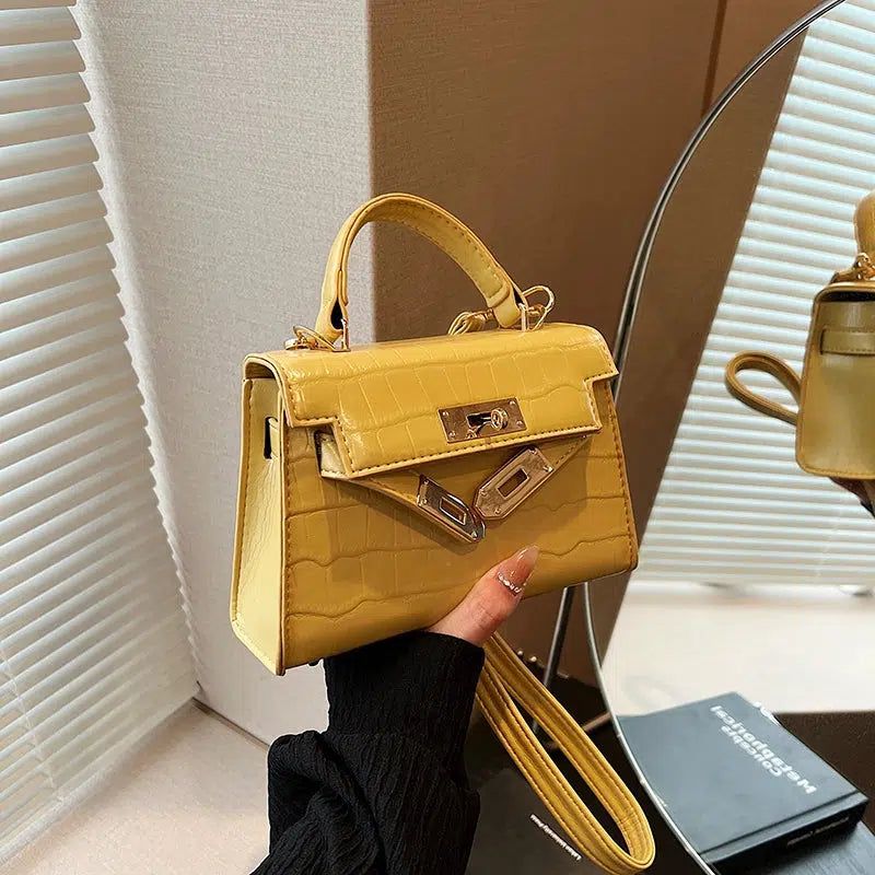 Crocodile Pattern Small Square Bag