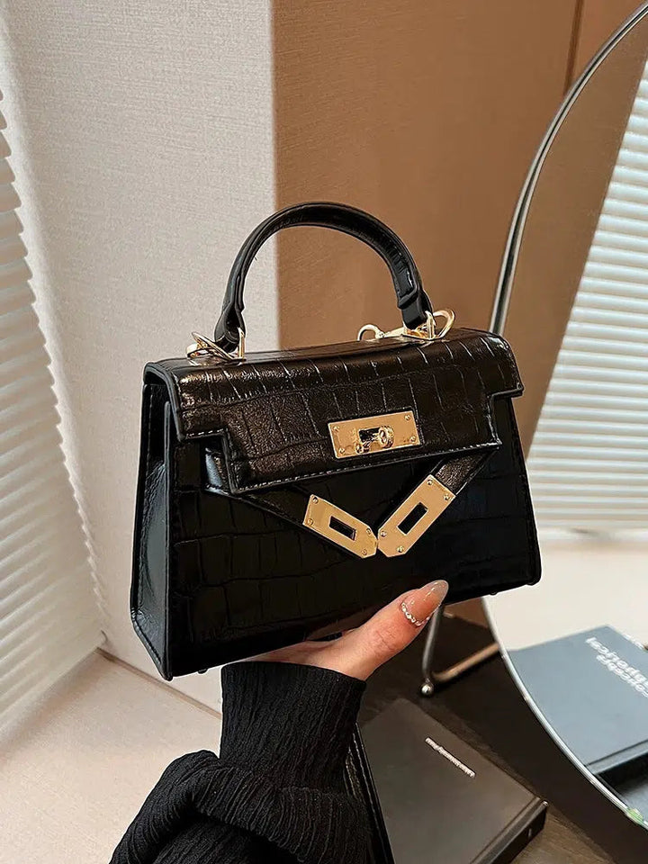 Crocodile Pattern Small Square Bag