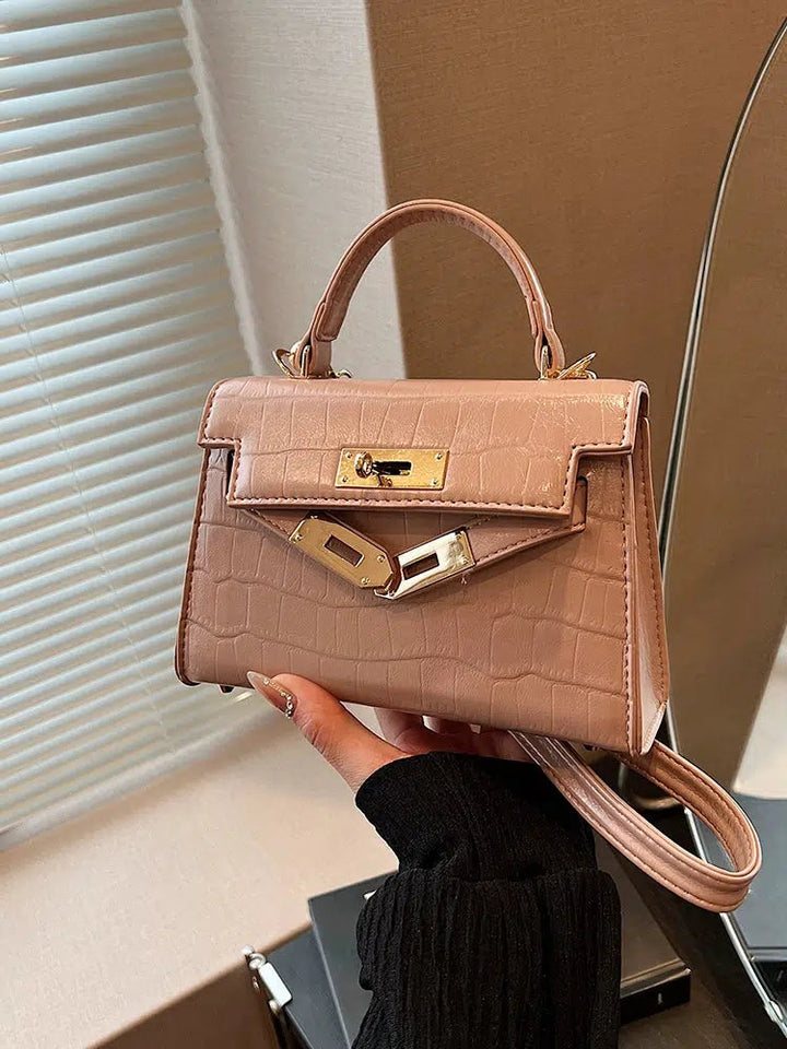 Crocodile Pattern Small Square Bag