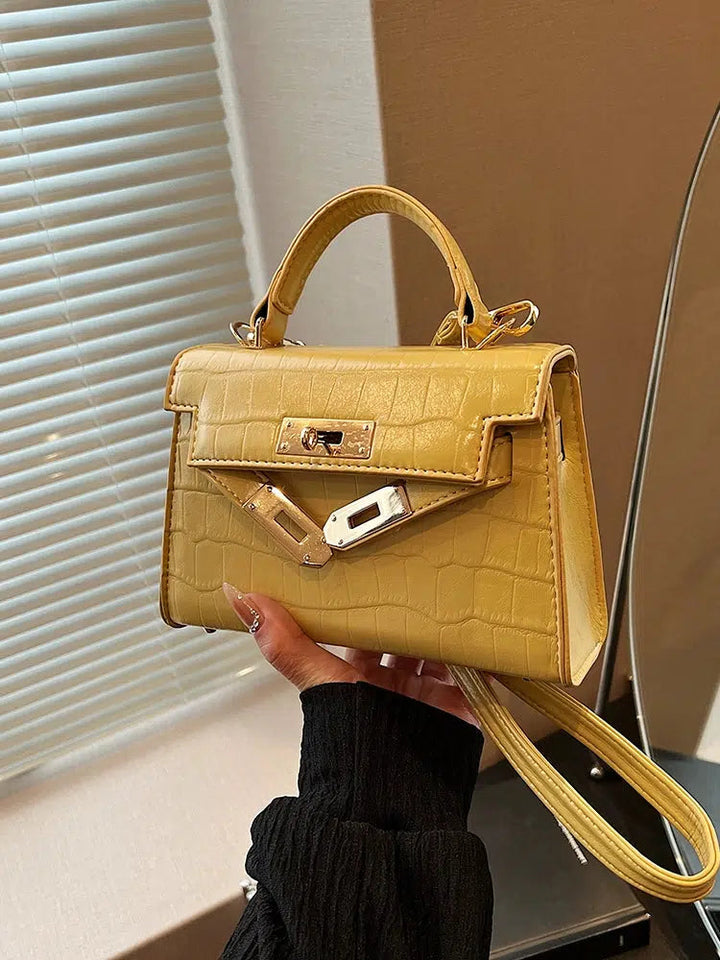 Crocodile Pattern Small Square Bag