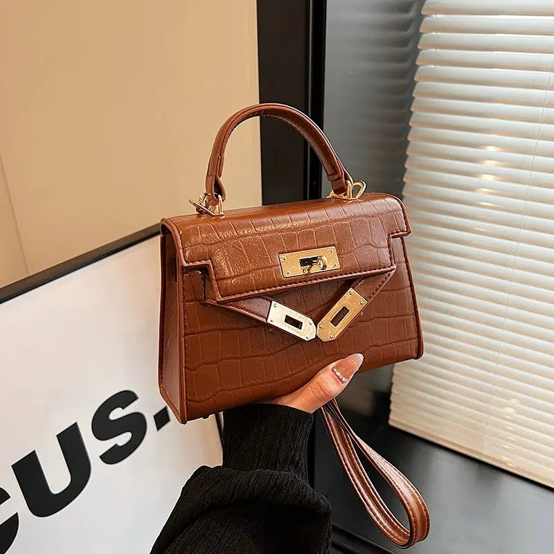Crocodile Pattern Small Square Bag