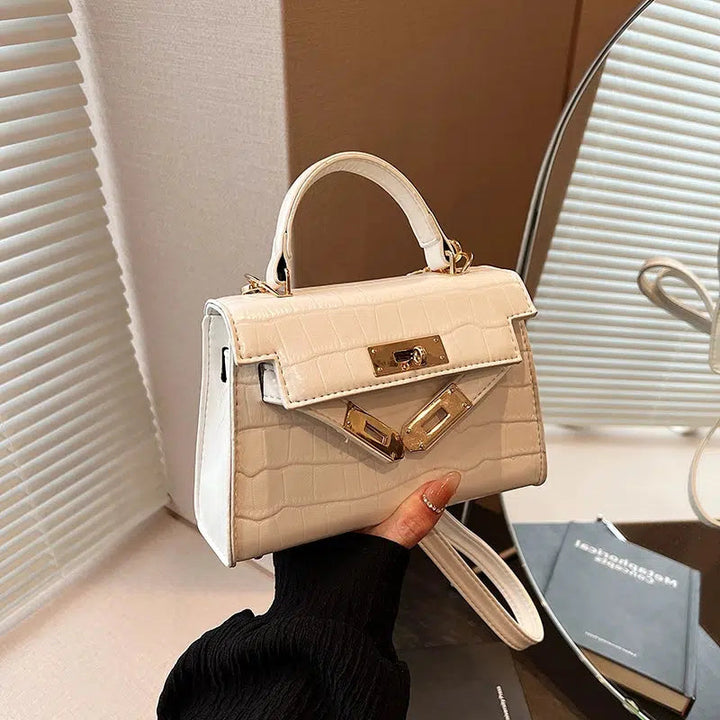 Crocodile Pattern Small Square Bag