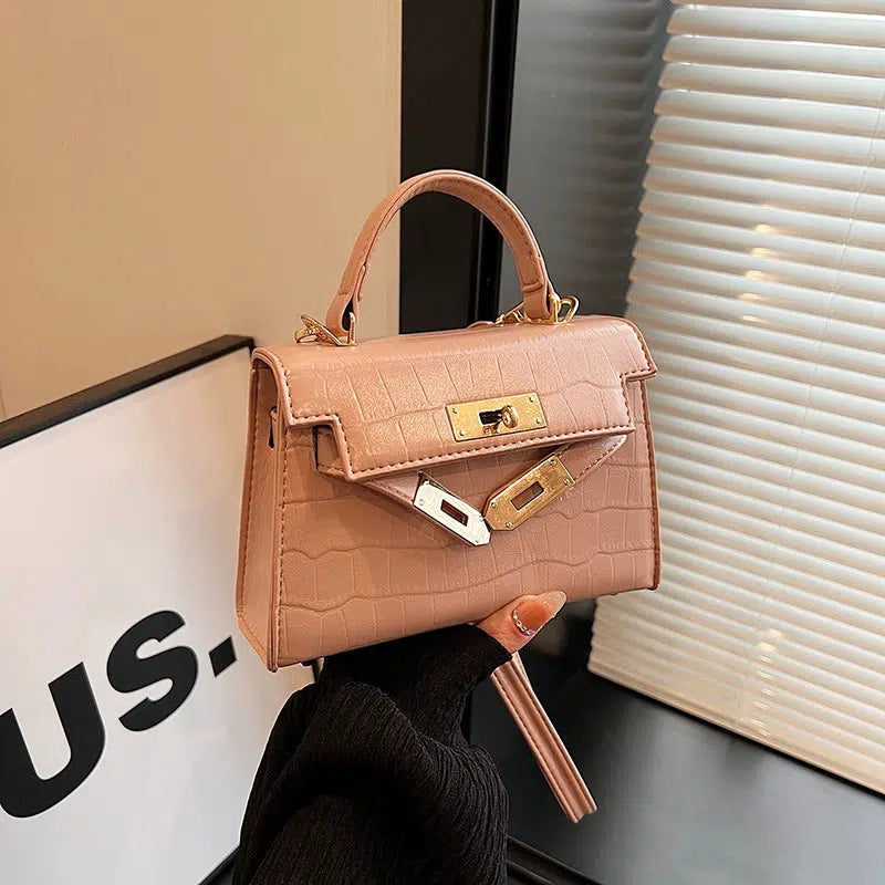 Crocodile Pattern Small Square Bag