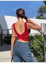 Cropped Backless Camisole