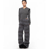 Cropped Slim Fit Embroidery Hooded Sweatshirt