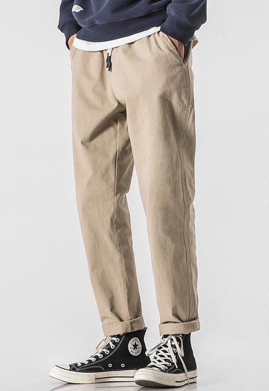 Cropped Thin Casual Pants