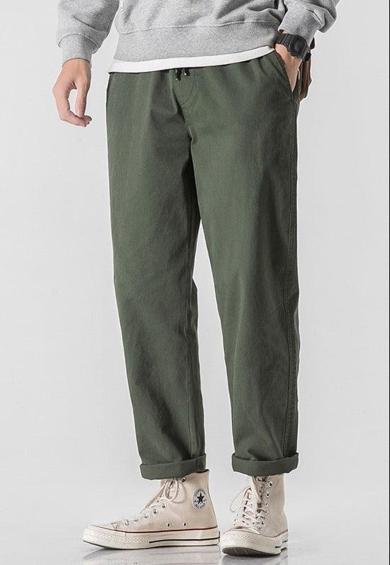 Cropped Thin Casual Pants