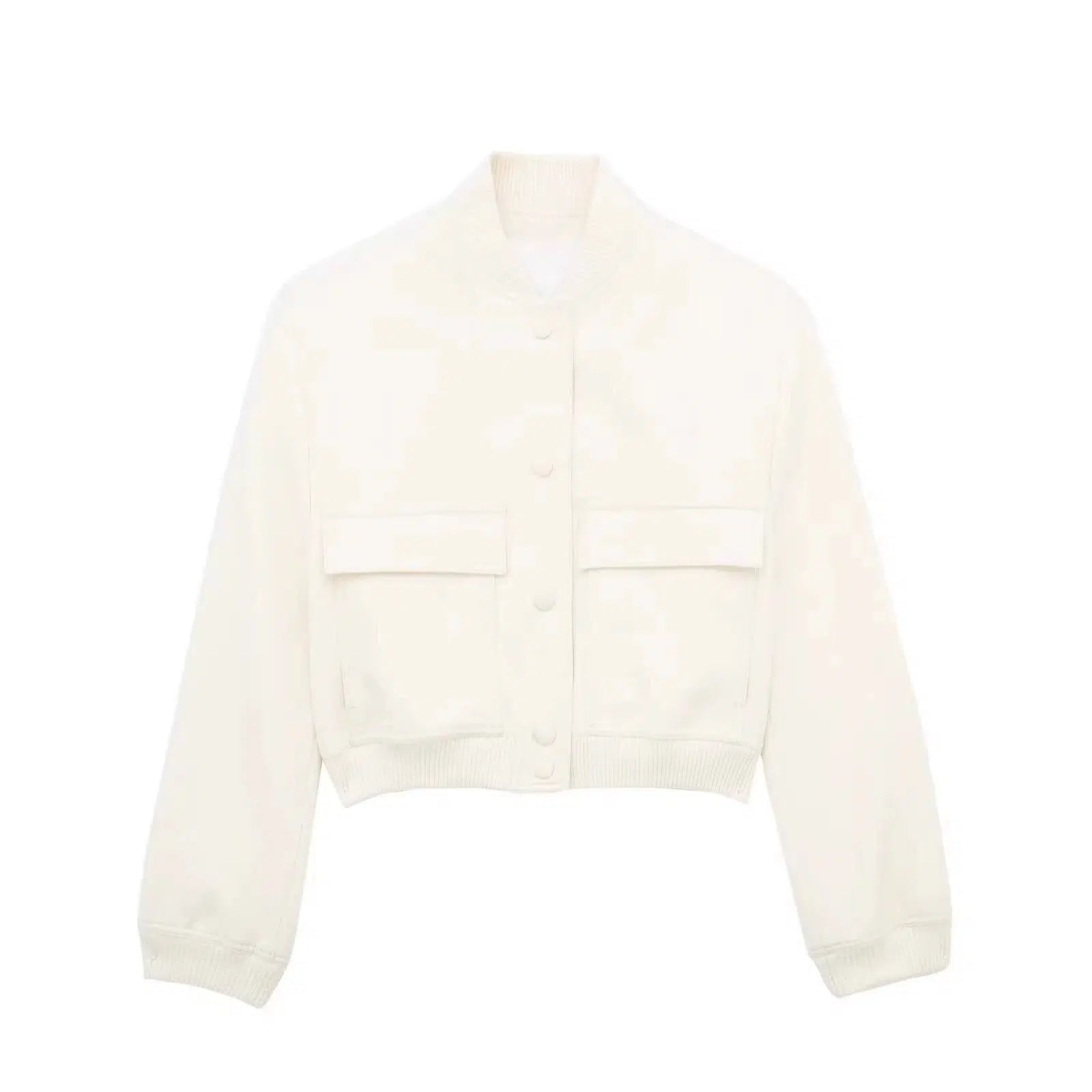 Cropped Utility Pockets Jacket