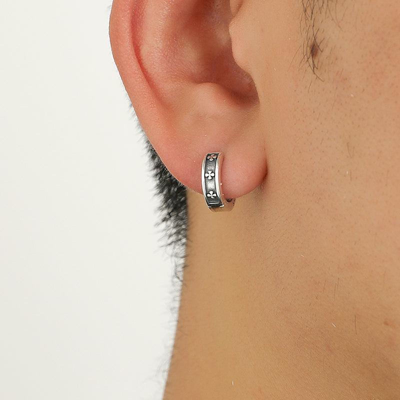 Cross Chunky Hoop Earrings