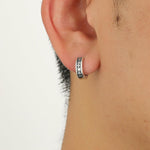 Cross Chunky Hoop Earrings