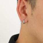 Cross Chunky Hoop Earrings