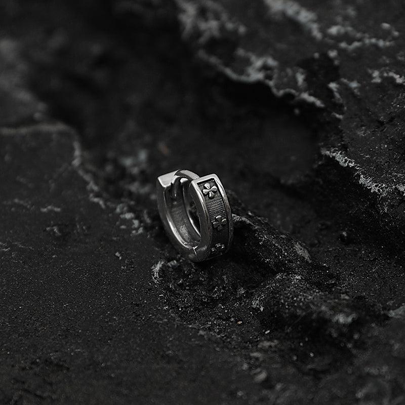 Cross Chunky Hoop Earrings