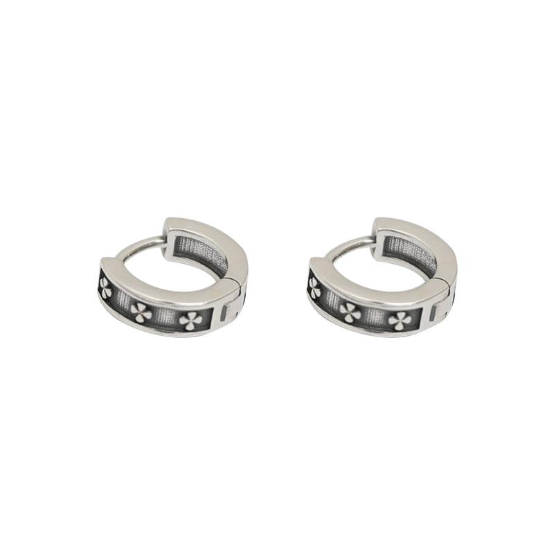 Cross Chunky Hoop Earrings