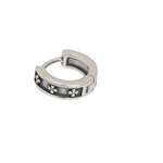 Cross Chunky Hoop Earrings