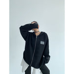 Cross Cozy Zip-Up Oversized Sweatshirt