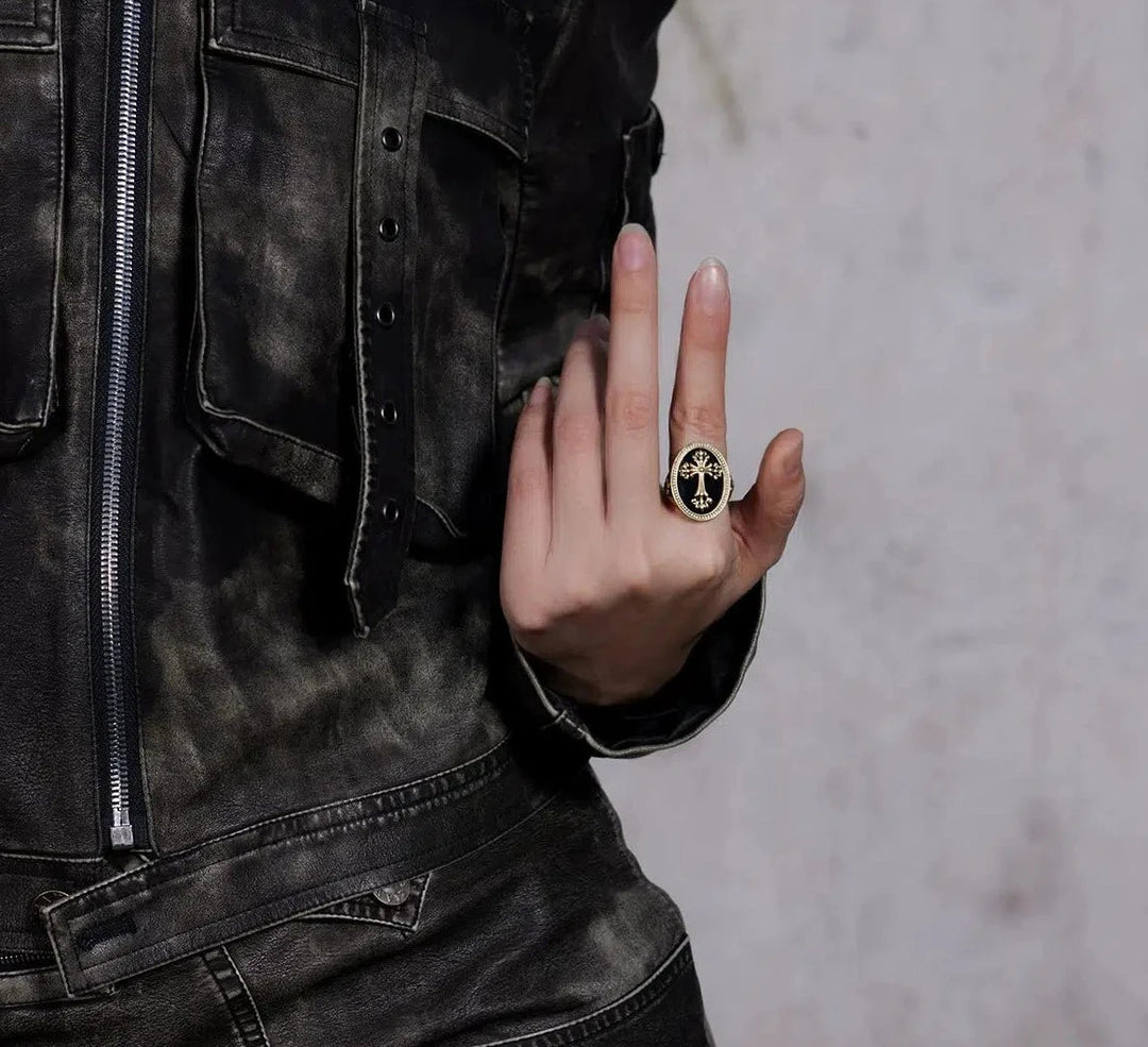 Cross Disc Ring