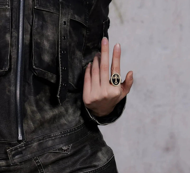 Cross Disc Ring