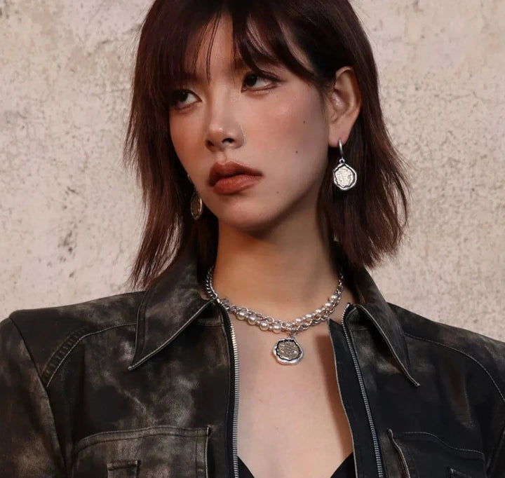 Cross Drop Earrings