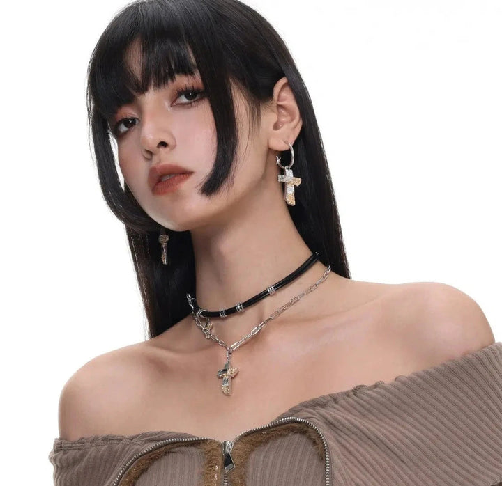 Cross Earrings