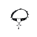 Cross Heart Pendant Necklace