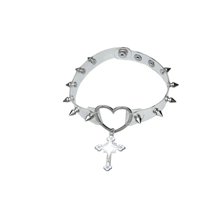 Cross Heart Pendant Necklace