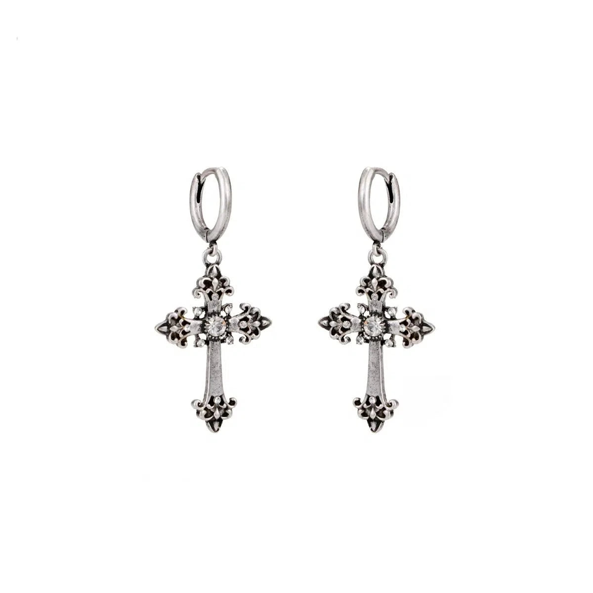 Cross Pendant Earrings