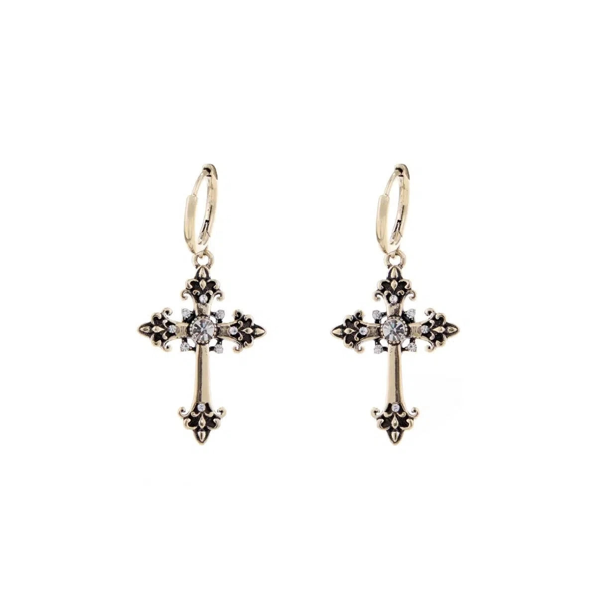 Cross Pendant Earrings