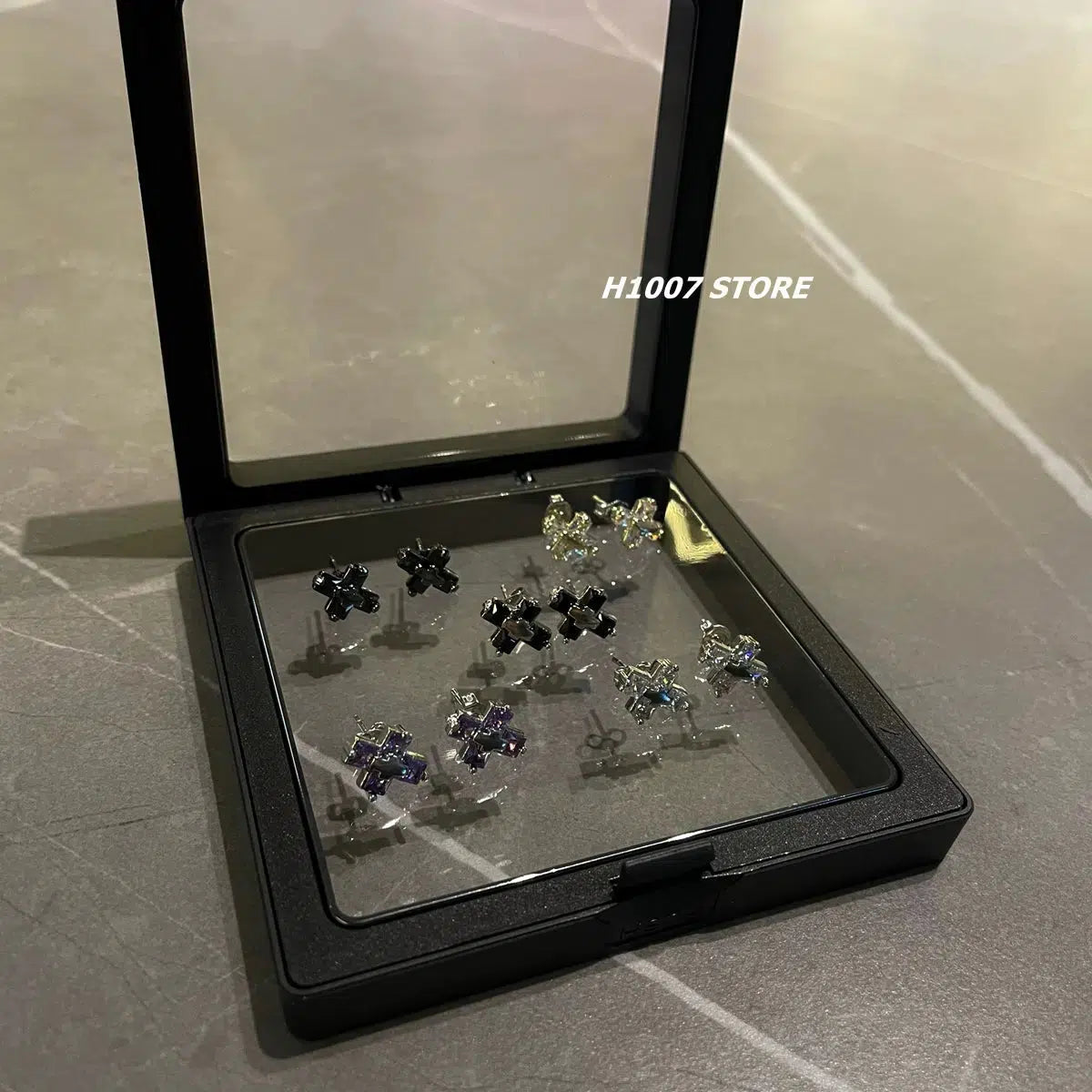 Cross Zircon Earrings