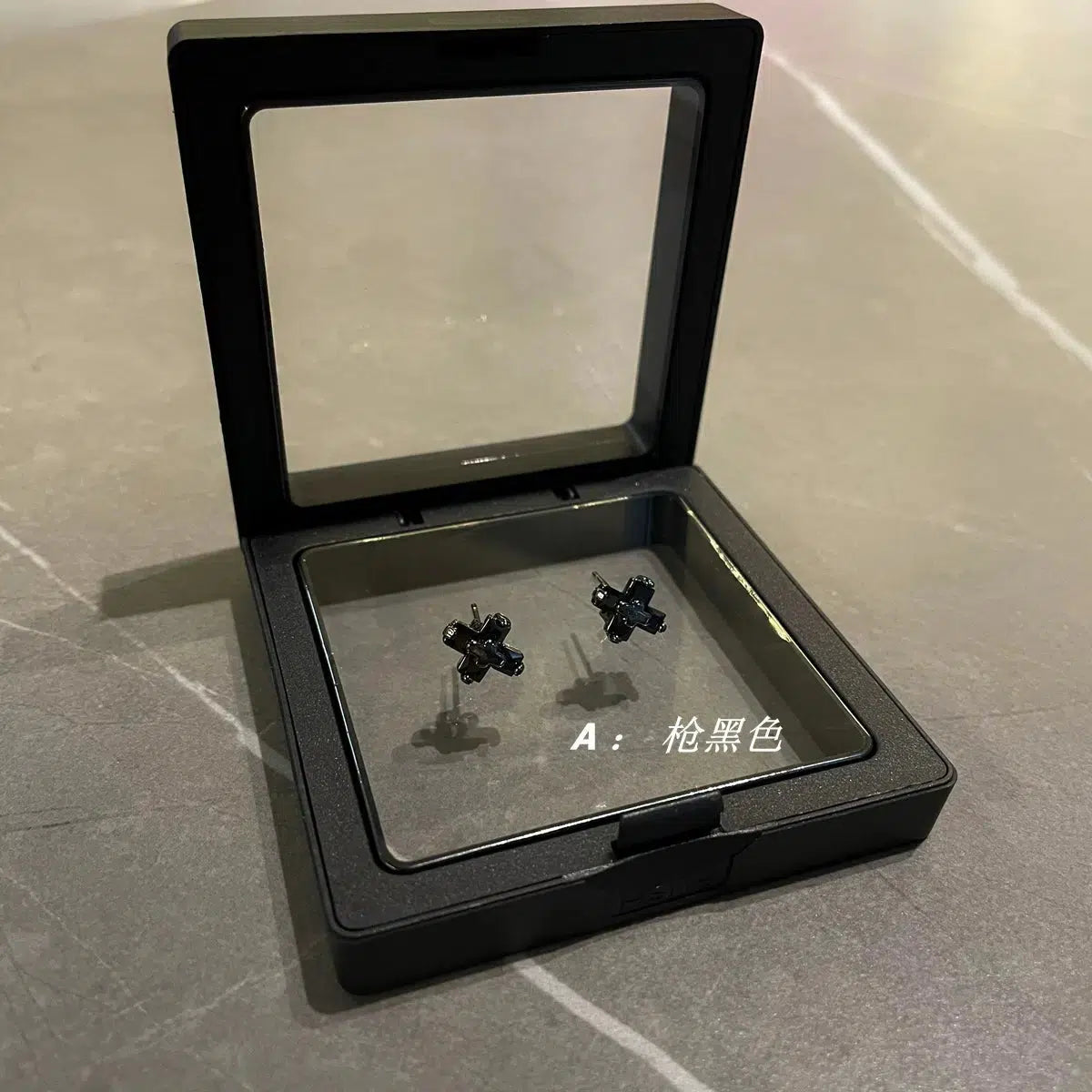 Cross Zircon Earrings