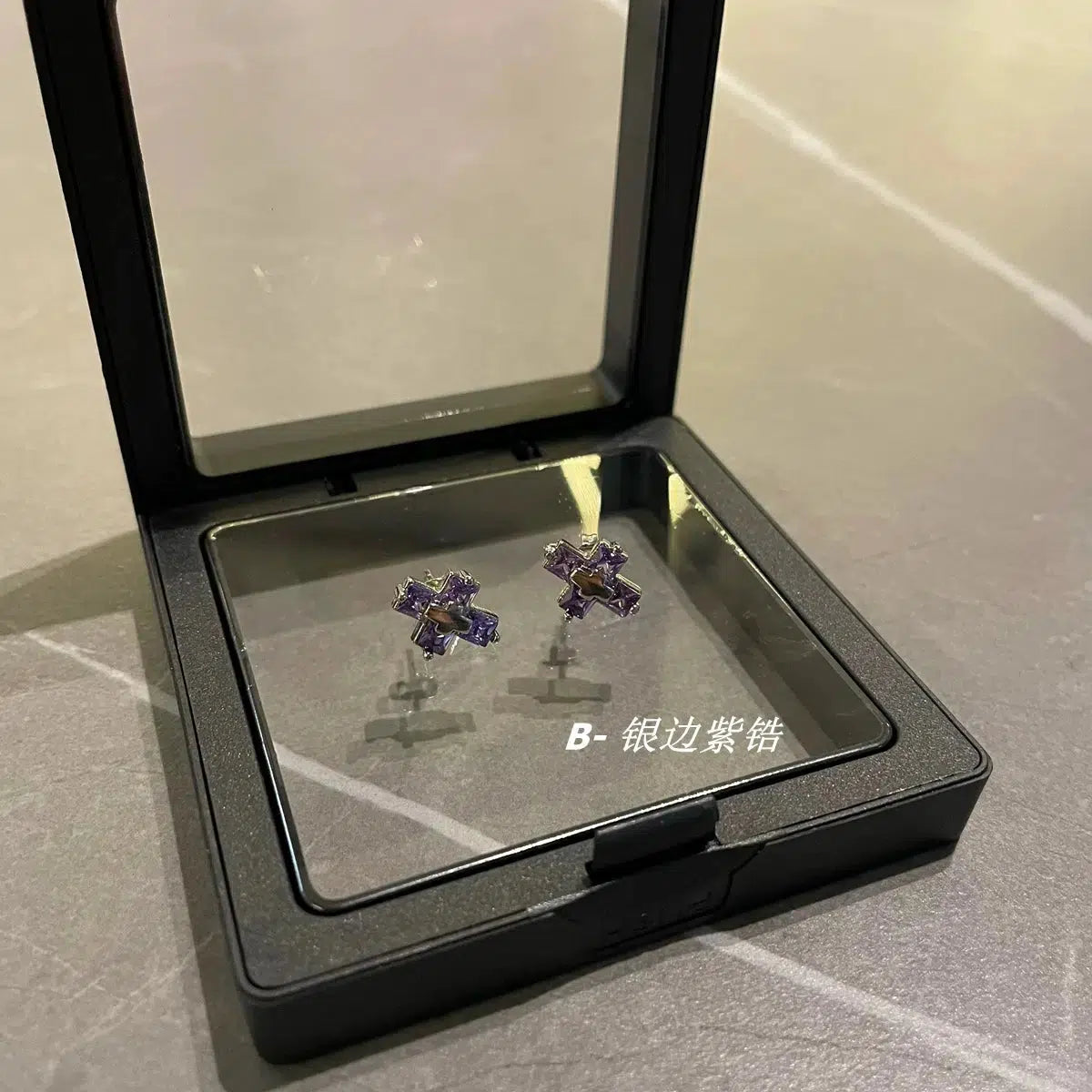 Cross Zircon Earrings